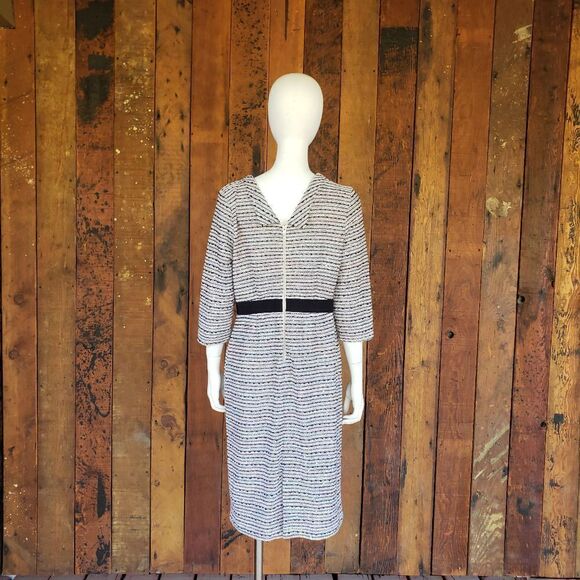 Eva Mendes Tweed Long Sleeved Dress - Picture 3 of 12